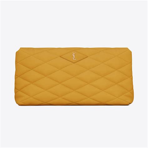 ysl clutch yellow|white YSL clutch price.